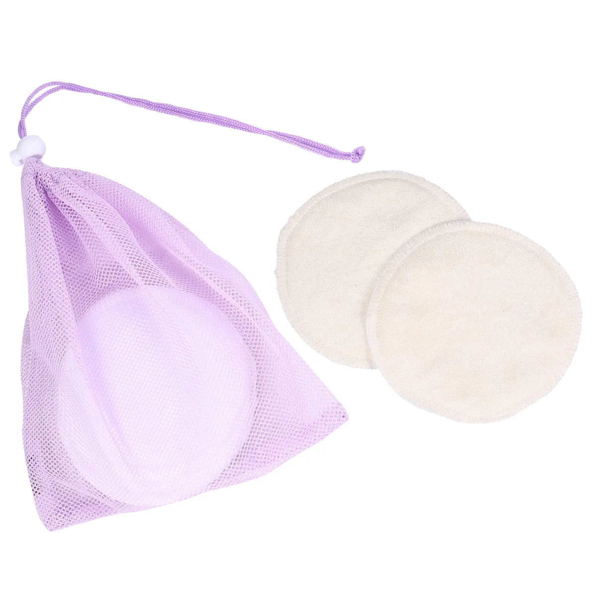 

6Pcs Ultra Thin Washable Nursing Pads Anti Leakage Breast Feeding Inserts Bamboo Fabric High Absorbency No Offset Side Leak
