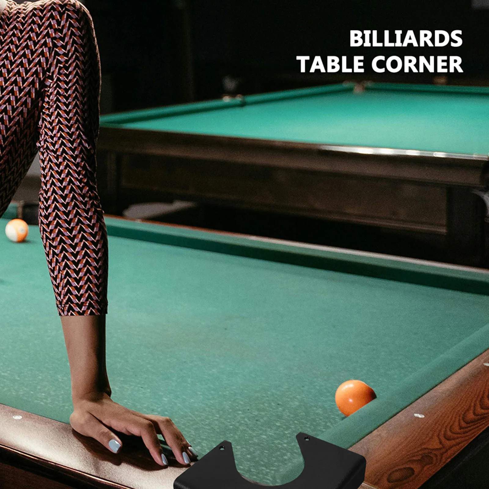 

8Pcs Chrome Pool Table Corner - ABS Corner Guard Plate for Billiard Table Edge Protection and Commercial Use Pool Rack Triangle