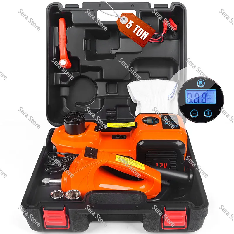 12V LCD Digital Display Electric-Road SUV Car Loaded Horizontal Sedan Electric Wrench Inflatable Tool
