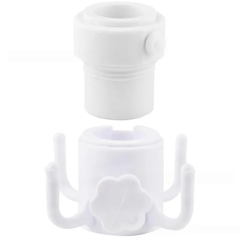 ABAE-Dual Size Fit Plastic Garden Courtyard Umbrella Stand Set-For 3.43/3.81Cm Poles