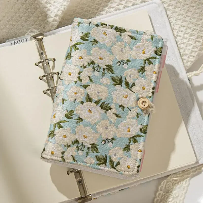 A5 a6 pastas destacáveis scrapbook caderno floral escrita livro em branco portátil estudantes blocos de notas material escolar escritório