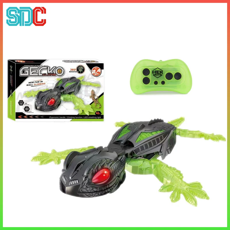 

New Wall Climbing RC Gecko Toy Electric remote control lizard wall climbing car gecko Animal Car Children's Prank Toys