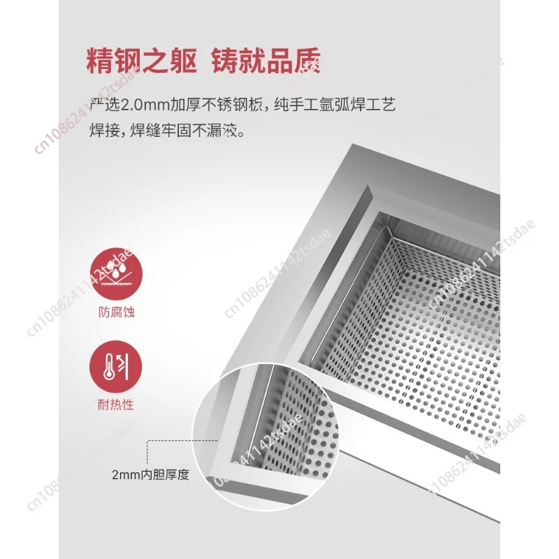 Single Tank Industrial Ultrasonic Cleaner, Metal Hardware Parts Degreasing Rust & Wax Removal Equipment