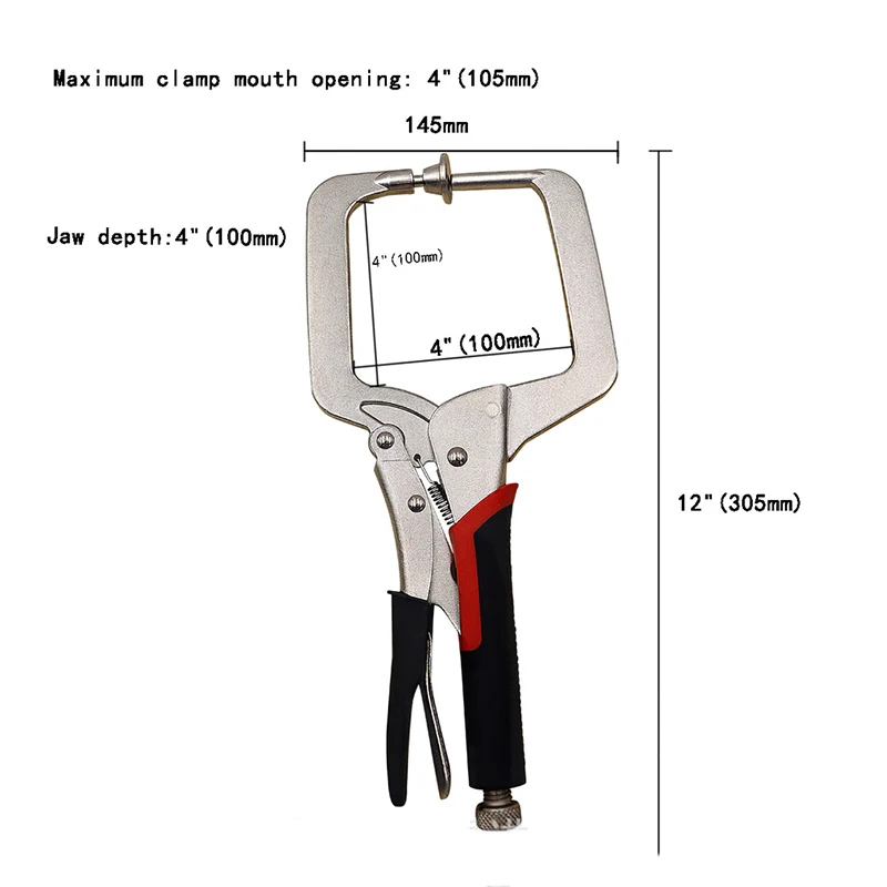 Bench Hold Down Clamp Adjustable Rotary Carpentry Fixing Clamp Positioning Corner Clip Tool Woodworking Tools