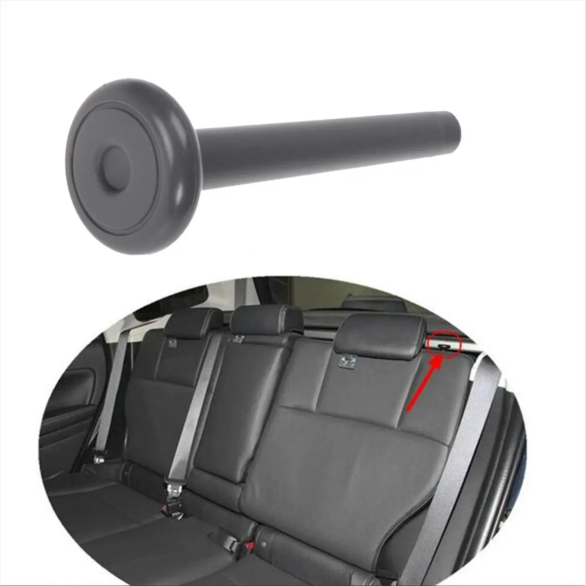 #61A Rear seat release button,Car Rear Folding Seat Release Handle Knob for Subaru Dark Gray (Dark Gray)