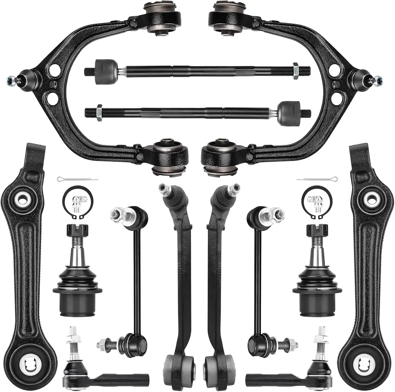 

Front Control Arms W/Ball Joints For Chrysler 300 Dodge Charger Challenger 2011-2017, (ONLY FIT RWD)..