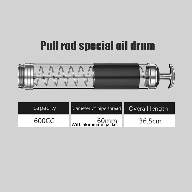 Manual Butter Gun with YouTube Sub-accessories, Transparent Tube Replacement Tie Rod, Single-use Style Accessories