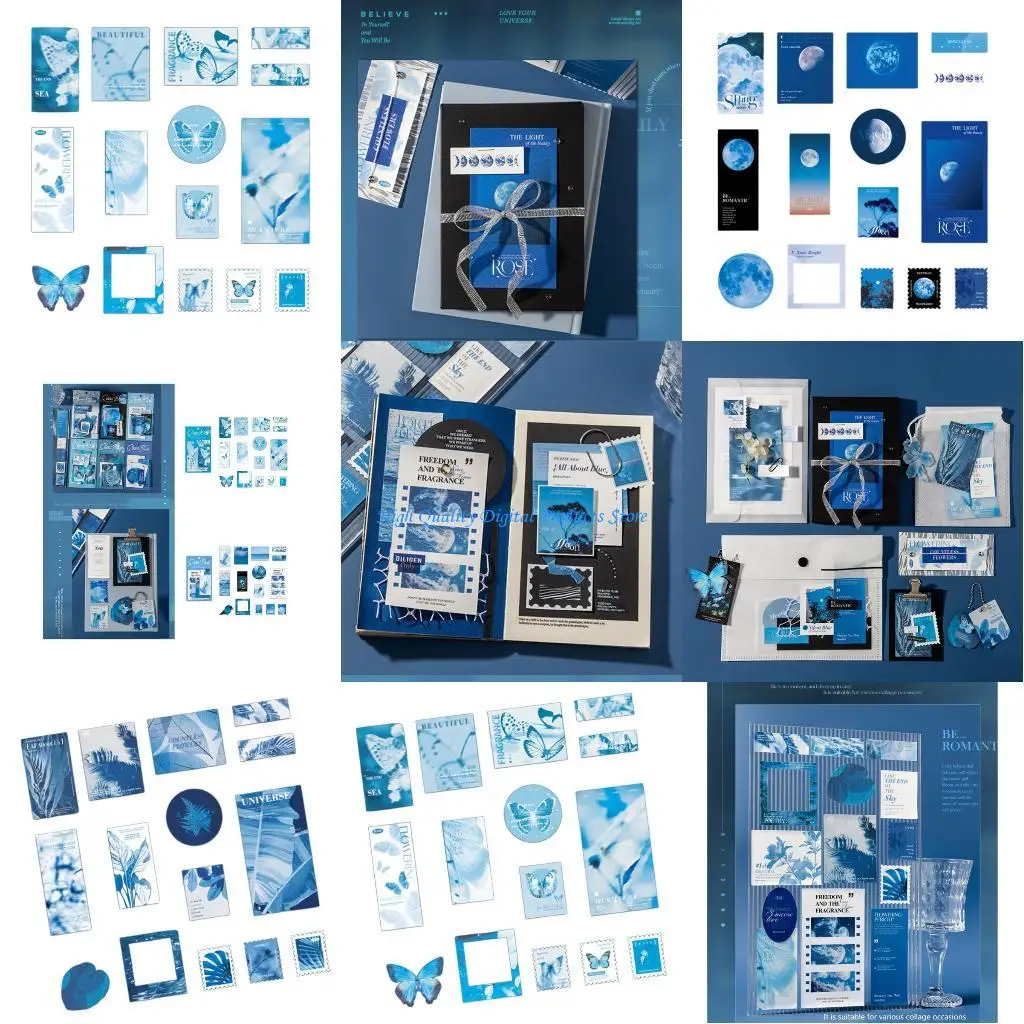 

U2JE Decorative Scrapbooking Sticker Decoration Planner Sticker for Album Journal Art Crafts Card Making Scrapbook Sticker