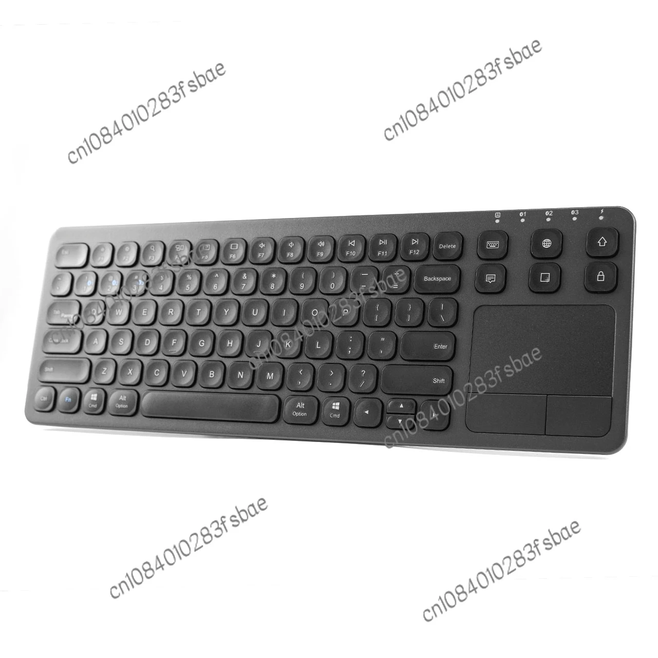 Bluetooth Keyboard Lightweight Rechargeable Keyboard with Trackpad for Apple Devices Switching