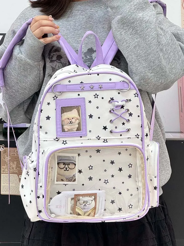 Kawaii Starry Harajuku Pastel Ita Backpack