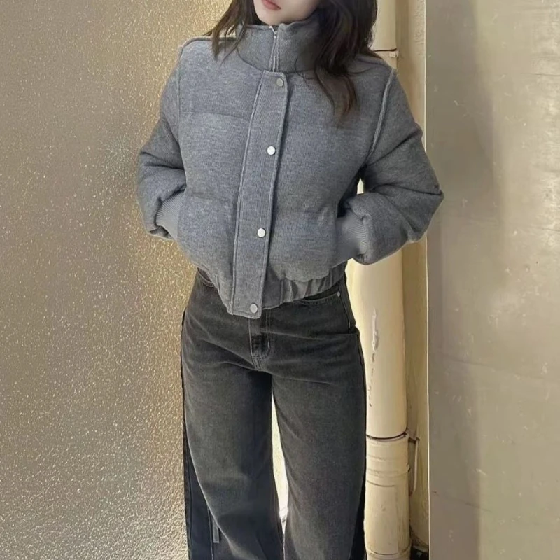 

Fashion Down and Cotton Jacket for Women, Short Style, Thickened and Warm, 2025 New Winter Edition