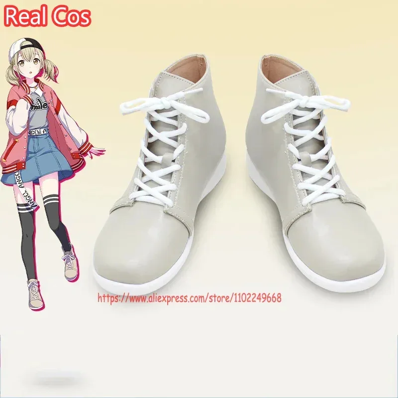 wiwiwi 123RealCos Azusawa Kohane Game PJSK PU Shoes Halloween Carnival Boots Cosplay Props Custom Made