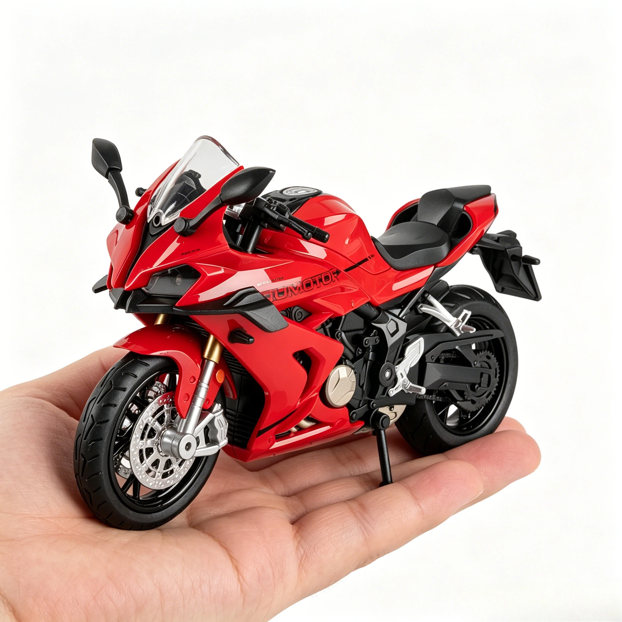 

1:12 600RS Alloy Diecasting Motorcycles Cars Toys Models with Light Wheels Turned Miniature Vehicles Kids Children's Day Gifts