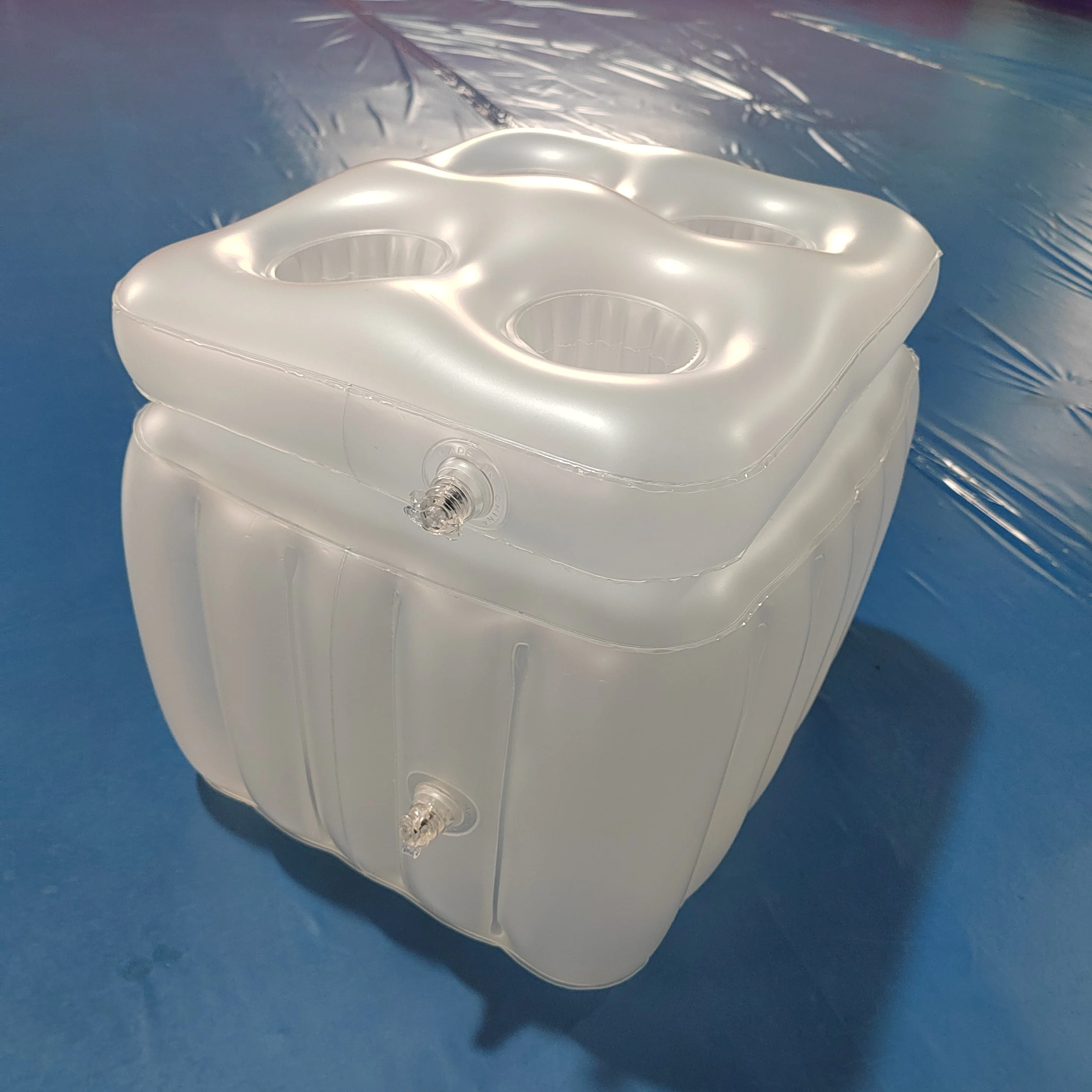 PVC Inflatable Float Cooler Inflatable Pool Ice Bucket for Beer Salad