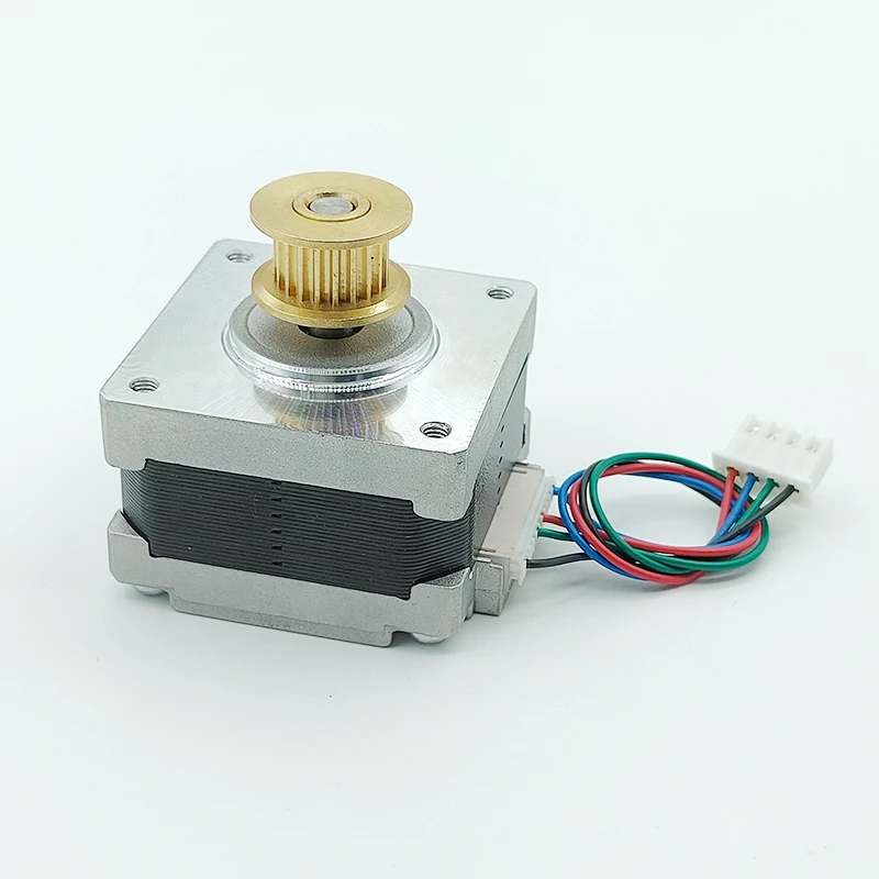 NEMA 16 39MM stepper motoros Egyenáram 12V-24V 2-phase 4-wire stepping motoros 1.8 Fokszám 20T Szállítő csiga számára 3D Nyomdász CNC gravírozó gépi