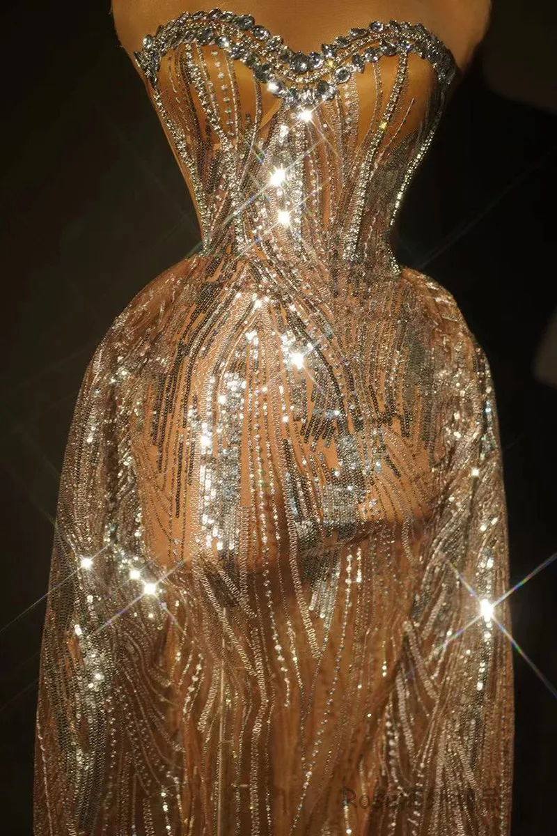 2025 Elegancki strój urodzinowy na studniówkę Sukienka wieczorowa Festiwal Sukienki imprezowe Kostium piosenkarza na scenę Gogo Clothes