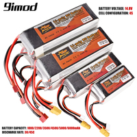 4S RC Lipo Battery 14.8V 1800-6000mAh 30C 45C with XT60 T for RC Car Boat