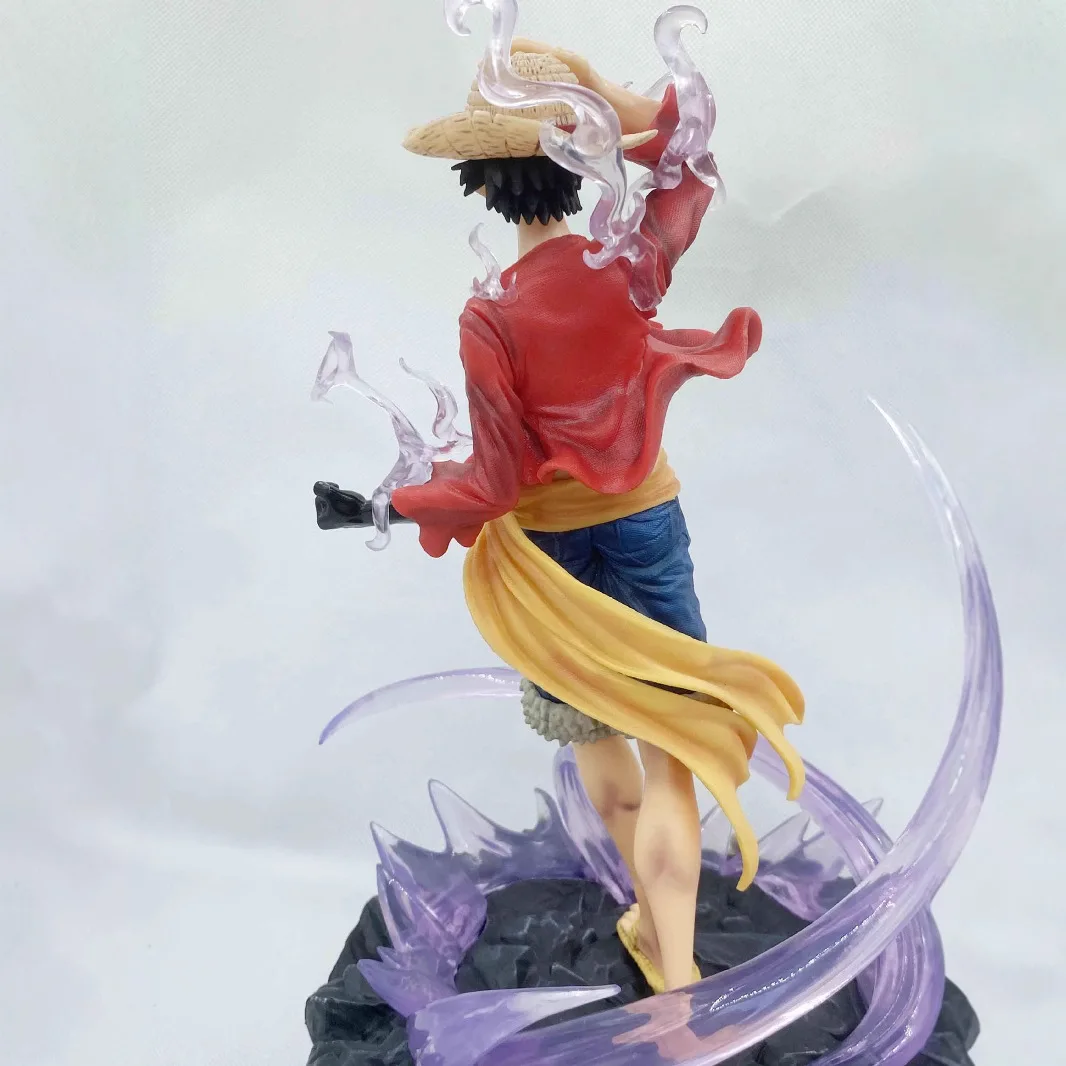 One Piece Monkey D. Ruffy Anime-Figur, Spielzeug, selbstbewusster Smiley, Ruffy-Actionfigur, PVC-Modell, Puppenmodell 2025