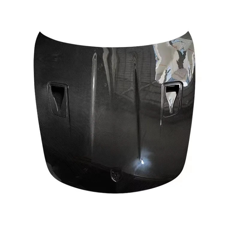 Front Engine Hood Bonnet Compatible with Porsche 718 Cayman GT4 RS Dry Carbon Fiber