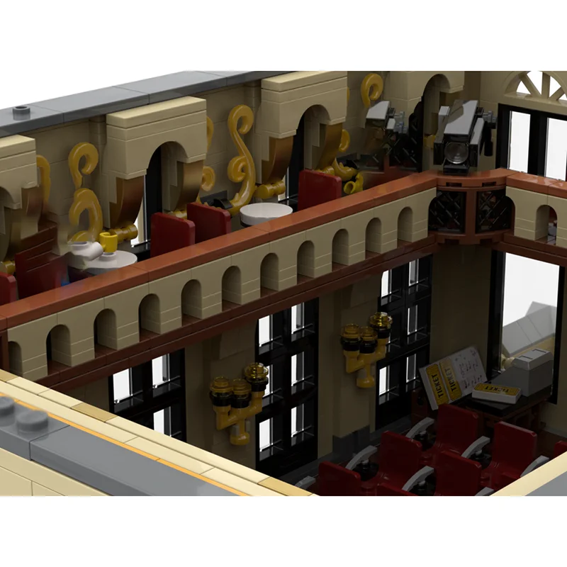 Modèle de Construction de ville modulaire, briques de Construction Moc, blocs technologiques de salle de Concert modulaire, jouet de noël à monter soi-même, cadeaux de Construction