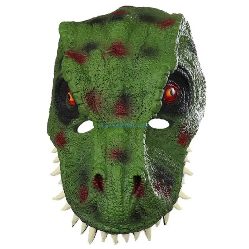 N7YF smoki maski dinozaurów Horror dinozaur nakrycia głowy kostium Cosplay na Halloween rekwizyty