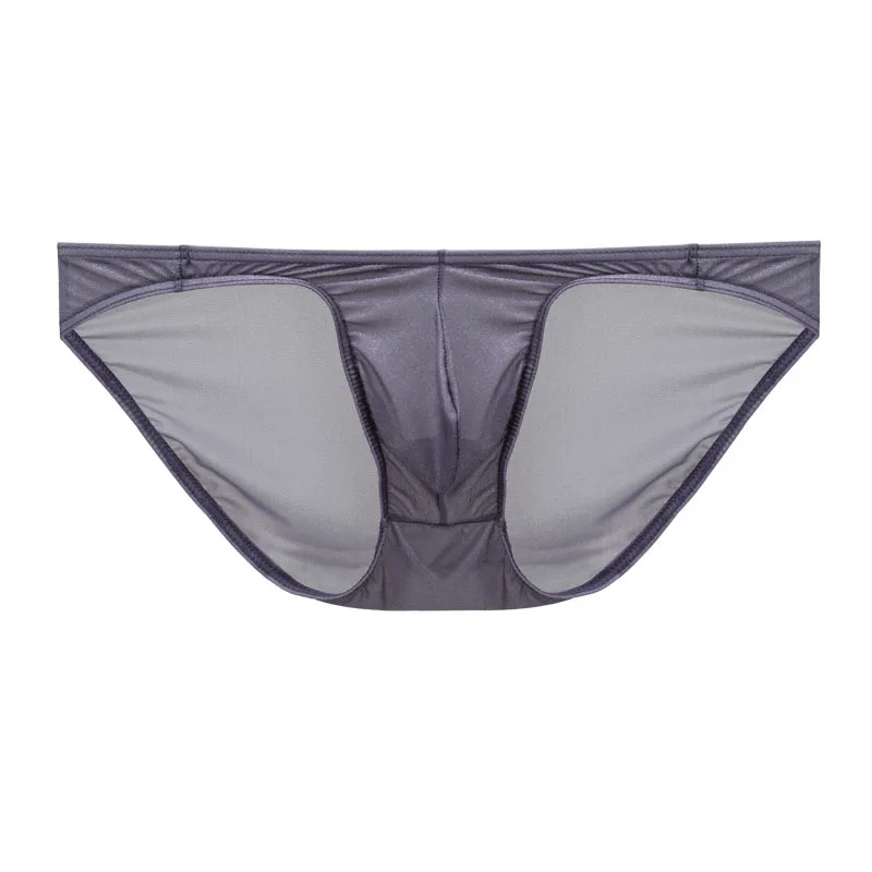 

Men's Briefs Ice Silk Panties Ultra-thin Silky Breathable Underpants Man Low Waist Briefs Comfortable Cool Underwear Male
