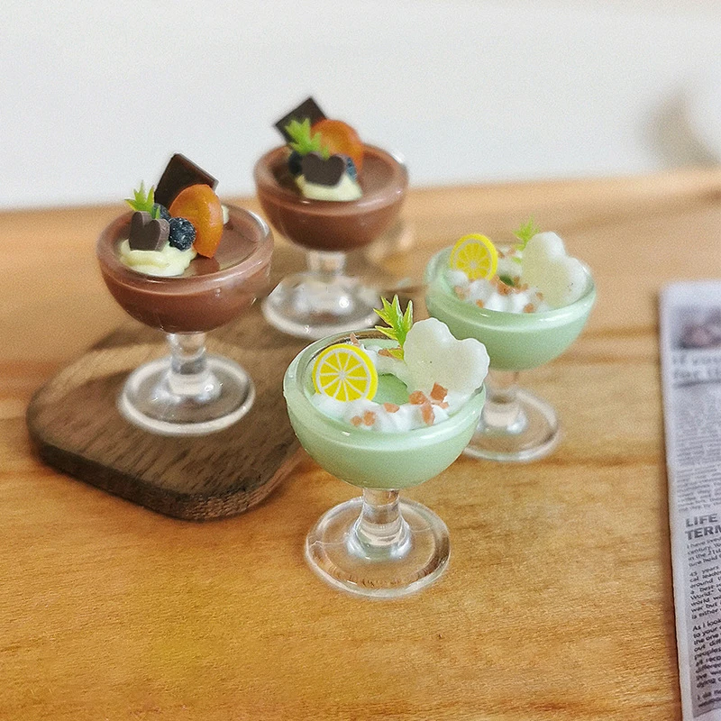 1/12 casa de bonecas simulação copo de bebida ornamentos bar bebidas decoração casa de bonecas acessórios fingir jogar brinquedos