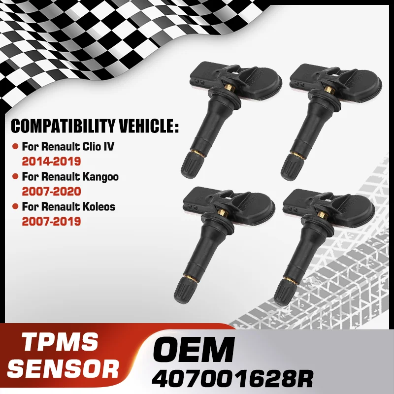 

Car TPMS Tire Pressure Sensor Monitoring System For Renault Clio IV 2014-2019 Renault Kangoo 2007-2020 Renault Koleos 2007-2019