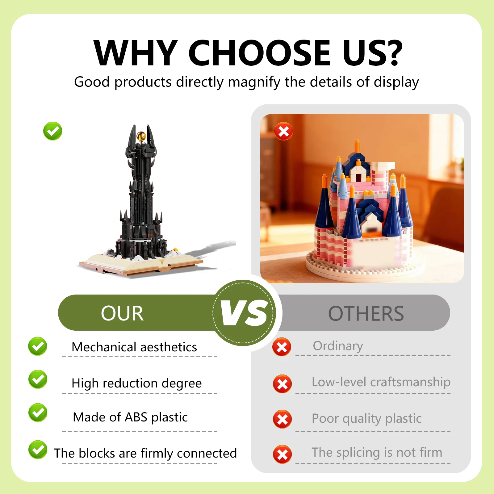 ตัวต่อบล็อกปราสาทลอร์ดออฟเดอะริงส์ ชุดสร้างสรรค์สถาปัตยกรรม หอคอยมืด ชุดสร้างสรรค์หนังสือเวทมนตร์