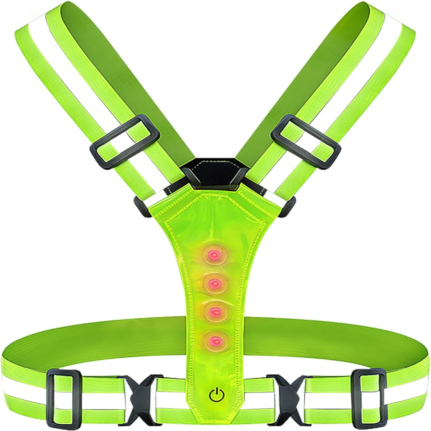 

Оставайтесь безопасным и видимым во время вашего раннего уранного или вечернего бега с помощью этого прочного, дышащего и высоковидимого жилета для бега.