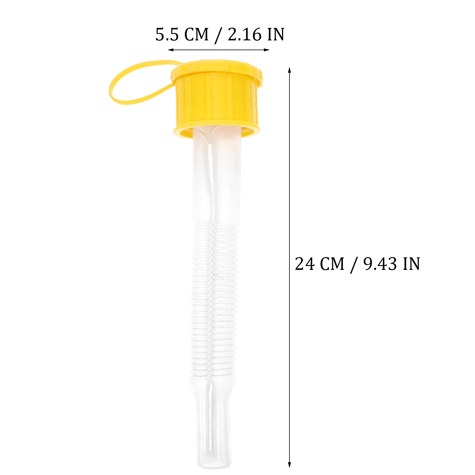 

Gas Can Spout Flexible Plastic Replacement Nozzle Lightweight Leak Proof for Oil Water Easy Pour Fuel Can