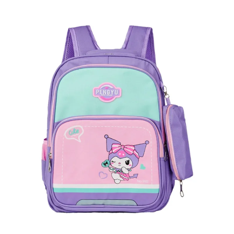 حقيبة ظهر جديدة للأطفال من كورومي بسعة كبيرة، حقيبة خفيفة مريحة قابلة للتنفس، حقيبة طالب من النايلون على شكل شخصية أنيمي #3