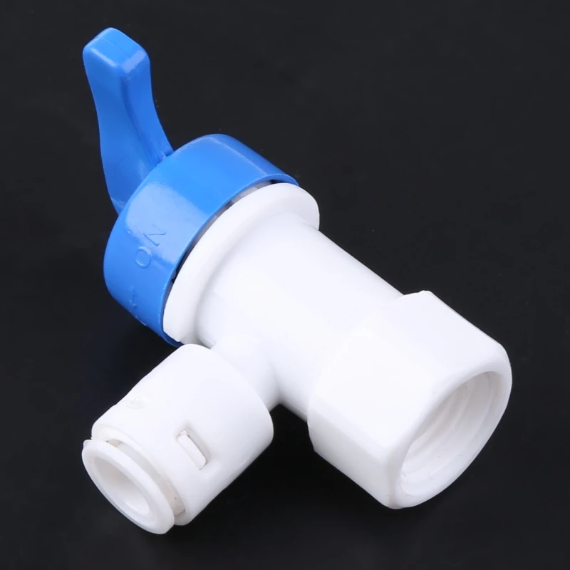 808F Tank Angle Ball Valve 1/4'' Tube For RO Reverse Osmosis Filter System Purifier