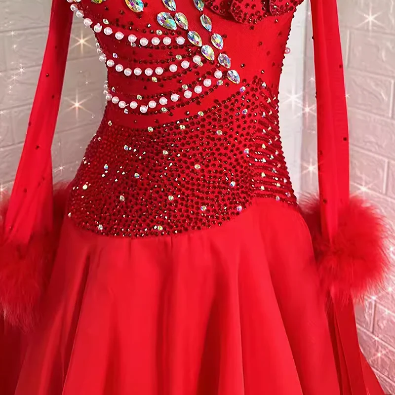 Modern Dance Dress  Standard Ballroom Dance Dress Women Tango Dress Waltz Competition Performance Costumes Ballroom Dress