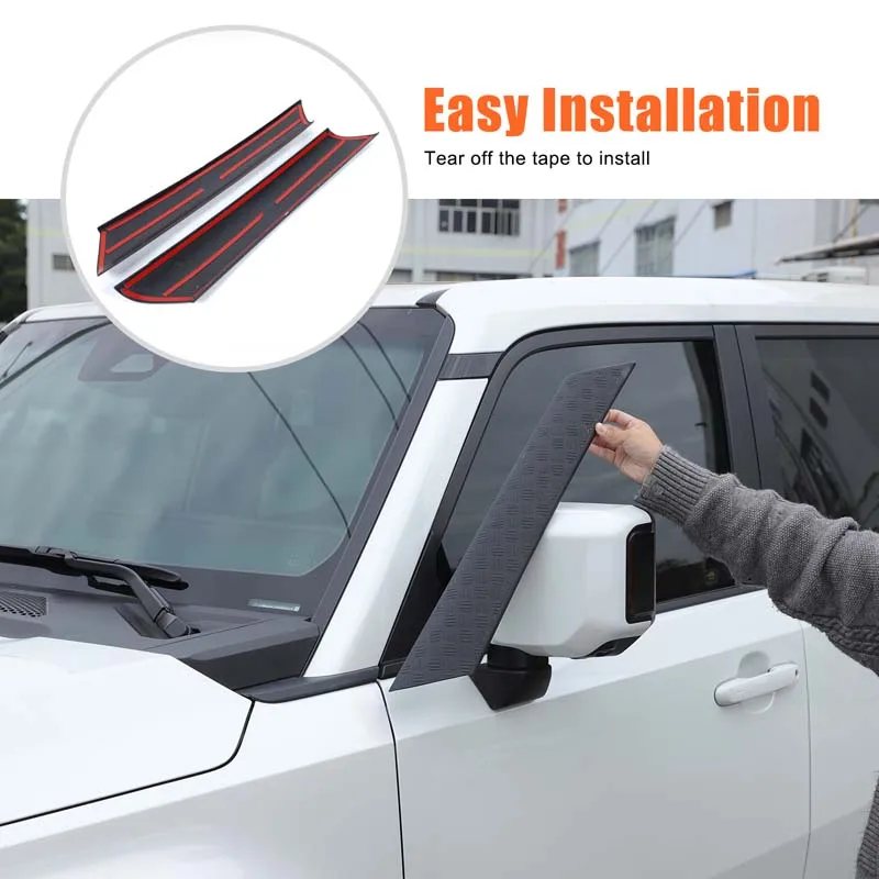For Toyota Land Cruiser 250 ABS exterior A-pillar decorative cover 2024-2025 Prado LC250 exterior modification accessories