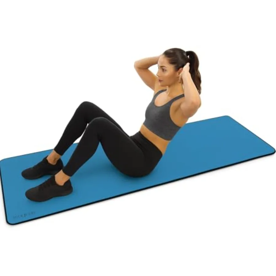 

Multi-Purpose Fitness Mat, Cushioned and Non-Slip Foam for Yoga, Pilates, HIIT, Skid-Resistant and Tear-Resistant, 24"x72" with
