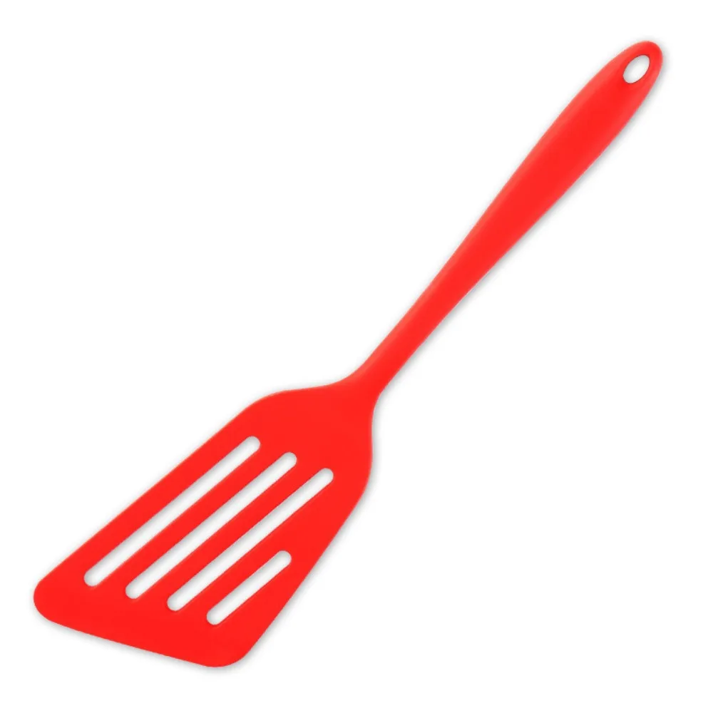 Silicone frying spatula, fish spatula, leaky oblique leaky spatula, kitchen tools