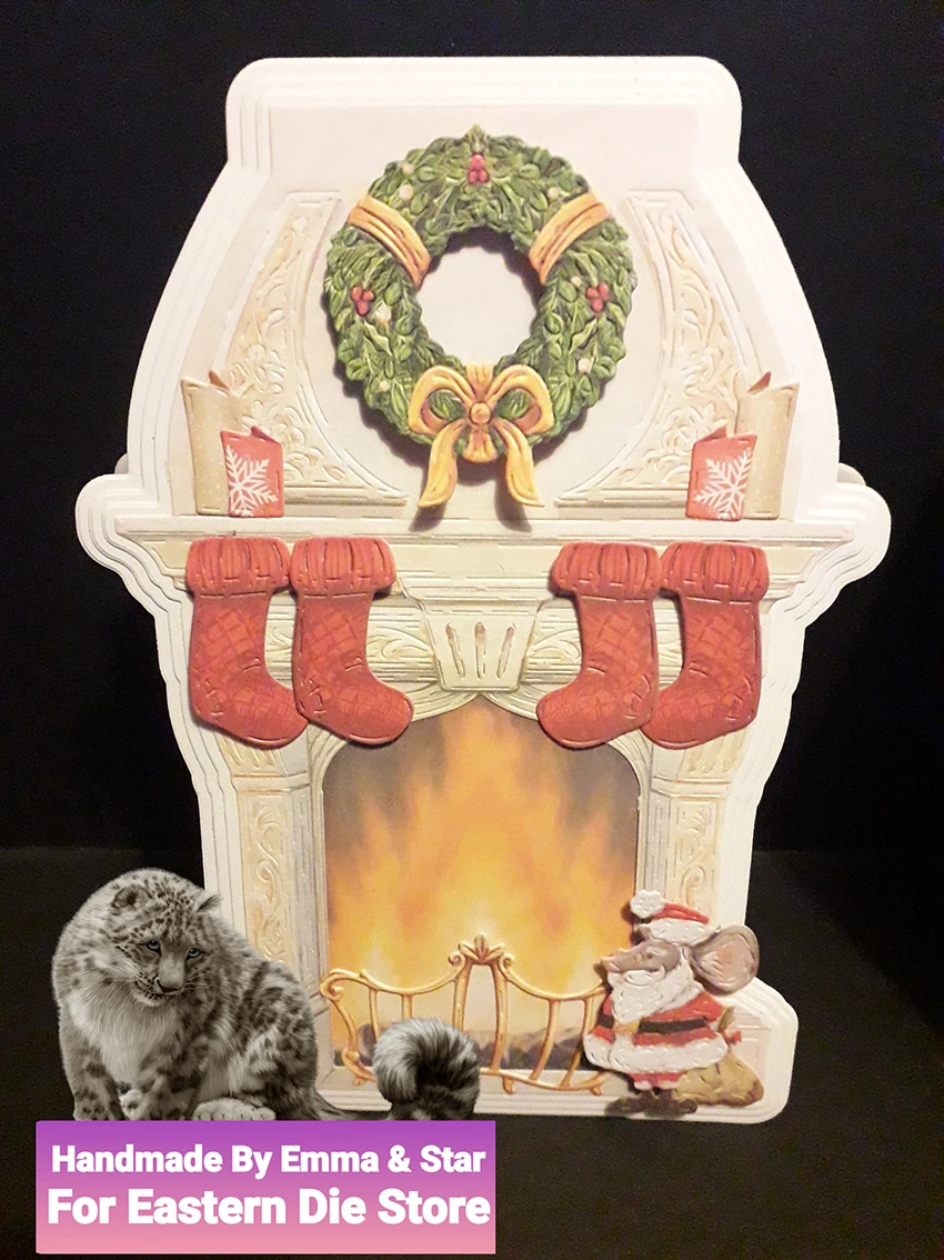 Magic Fireplace wykrojniki do metalu 2022 nowe formy diy papier do scrapbookingu dokonywanie wykrojniki rzemiosło drukowane arkusze