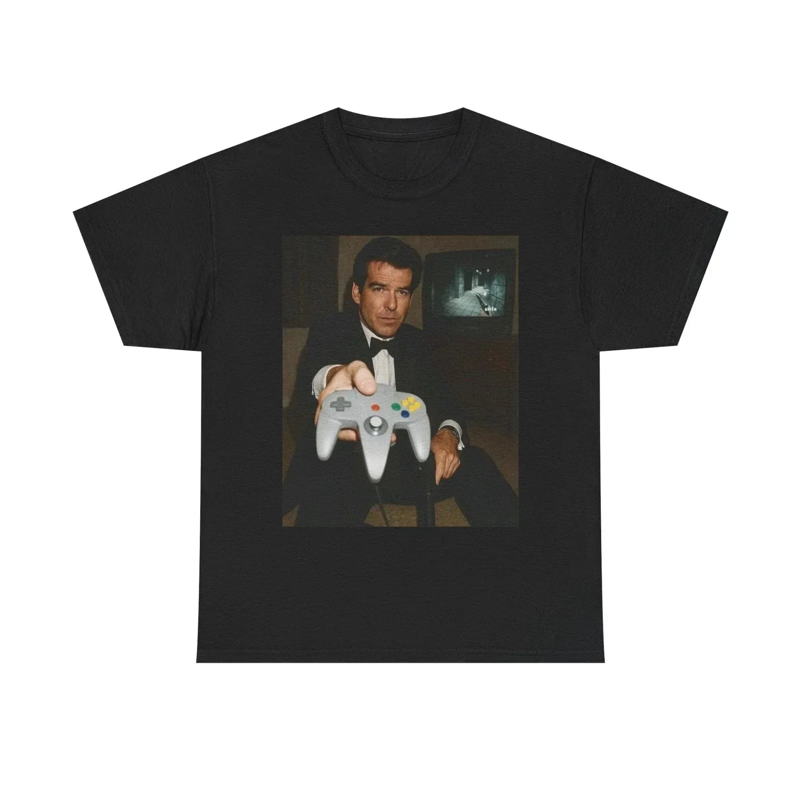 Goldeneye impressão gráfica verão e camisetas femininas harajuku manga curta casual camiseta roupas de rua roupas estéticas