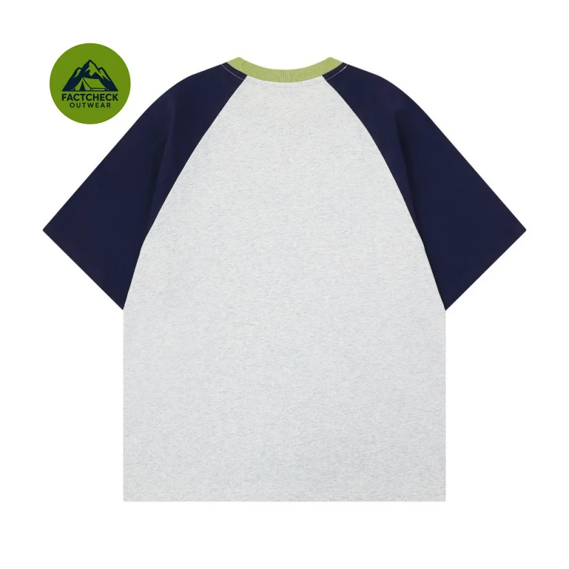 FACTCHECK High Quality EU US Size Two-tone raglan short sleevesTShirt