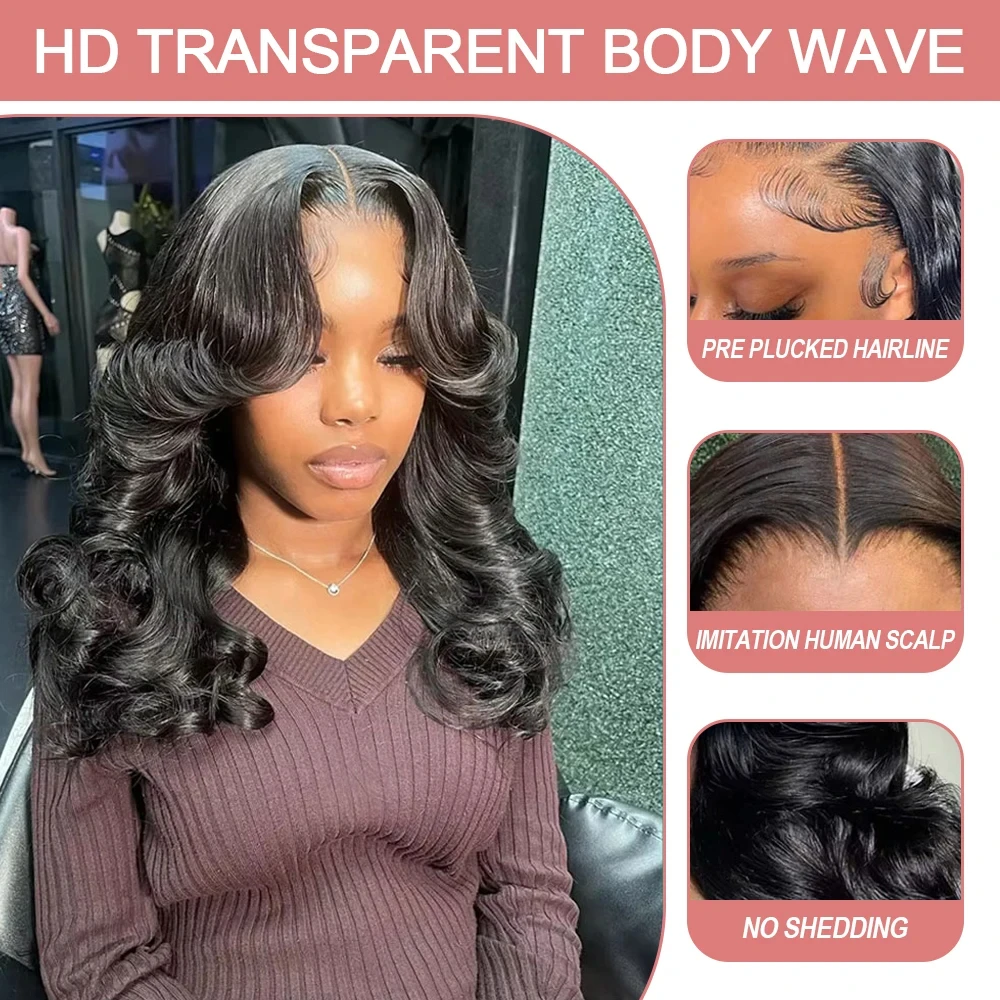 ショートボブウィッグ 13x4 ボディウェーブ グルーレスウィッグ 人毛 ブラジリアンレディトゥウェア 5x5 レースフロントウィッグ 女性用 生え際処理済み