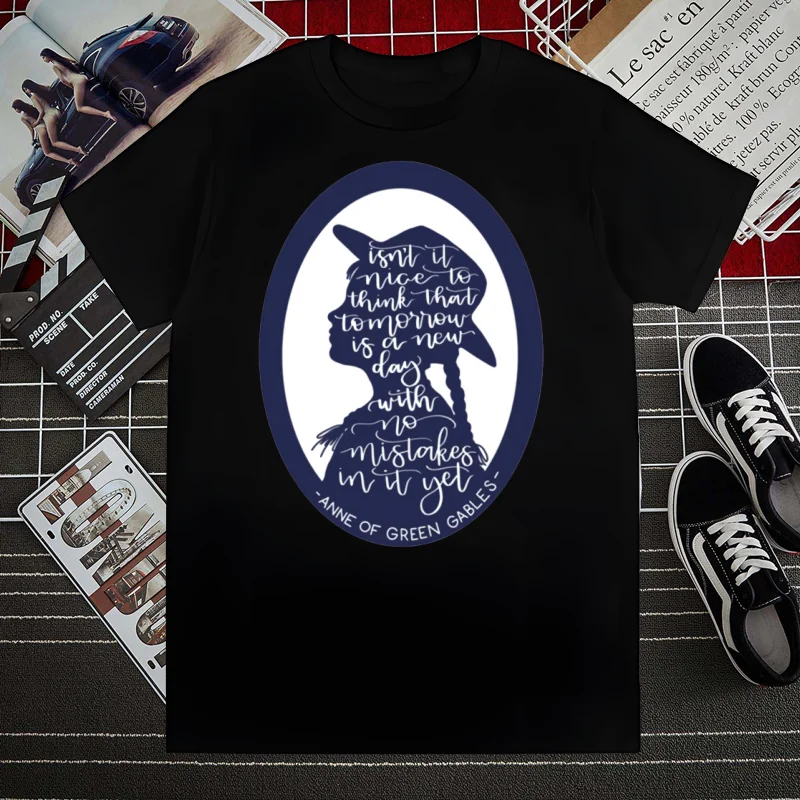 

Green gables Tshirts Men Fashion Summer t-shirts Tshirt Hip Hop Girl Printed Top Tees streetwear Harajuku Funny