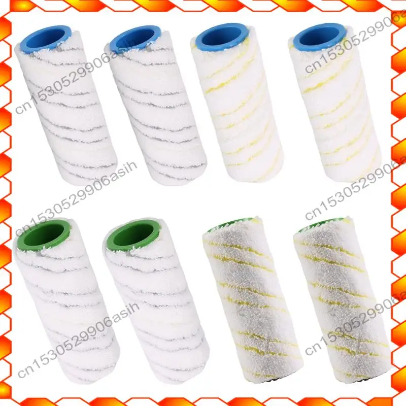-AT52 مجموعة من بكرات 8 قطع لمنظف الأرضيات الكهربائية Karcher FC7 FC5 FC3 FC3D 2.055-007.0 / 2.055-006.0