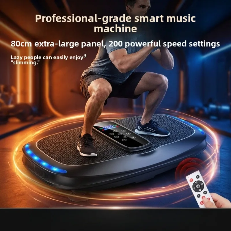 Vibration Body Shaking Machine, Fat Burning Vibration Plate, Fitness Equipment for Thigh Shaping, Suitable for Indoor，Fitness