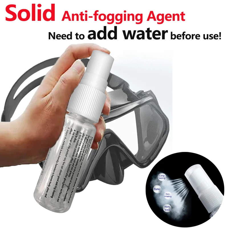 Anti-fogging Agent Solid Antifogging Agent Spray For Swimming Goggles Diving Masks Add Water And Use Solid Anti-fog Fluid