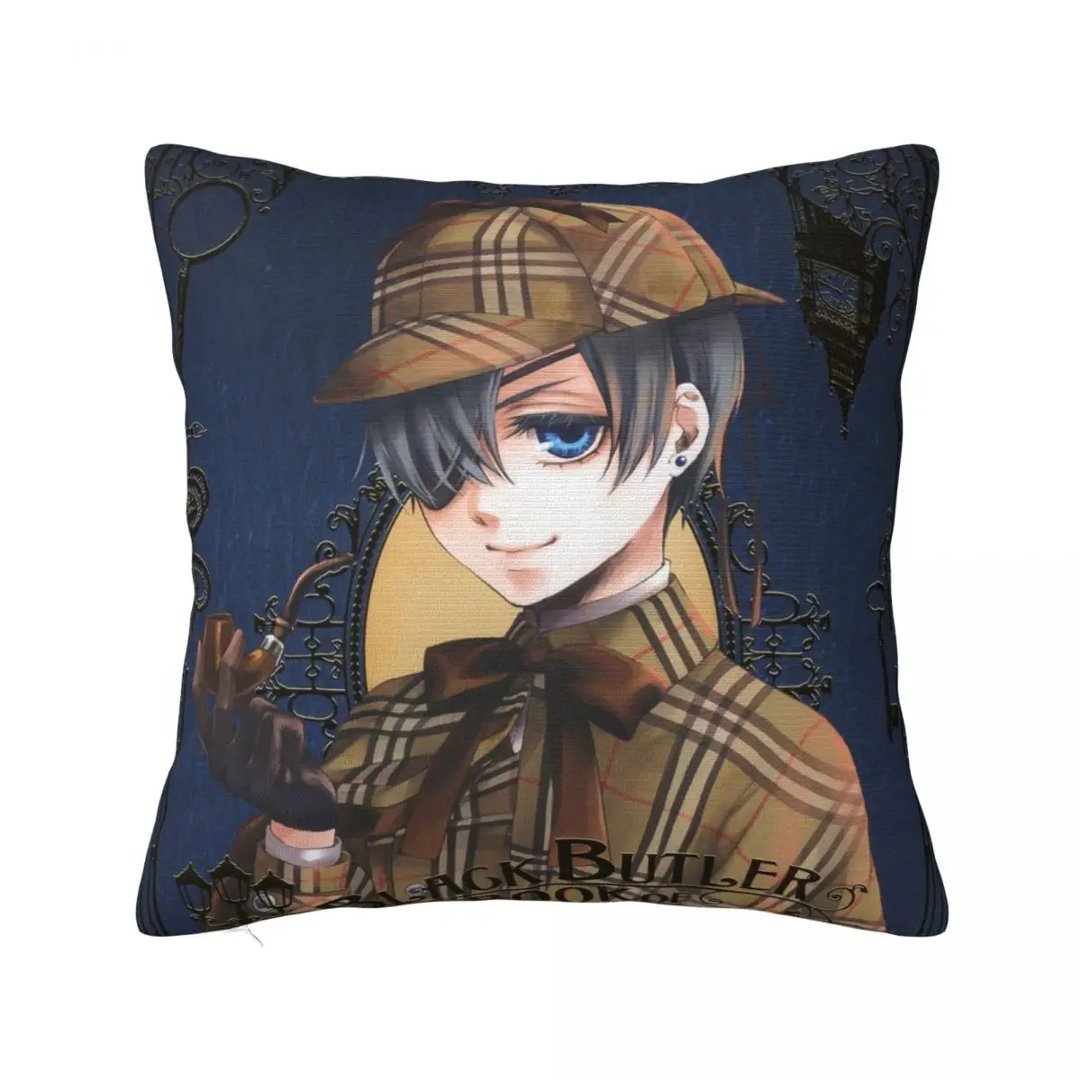 

Black Butler Japanese Anime Pillowcase Printed Polyester Cushion Cover Decorative Pillow Case Cover Home Square 40X40cm