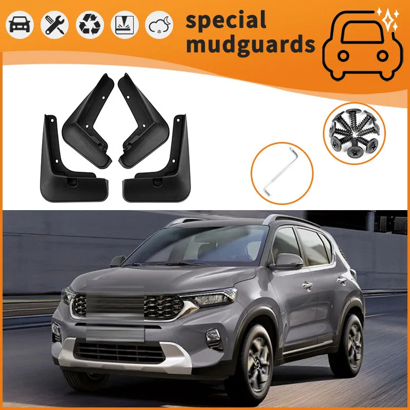 

For 23-24 Kia Sona models Mudguards Fender Mudflaps Front Rear Flares Splash Guards Cover Car Accessorie