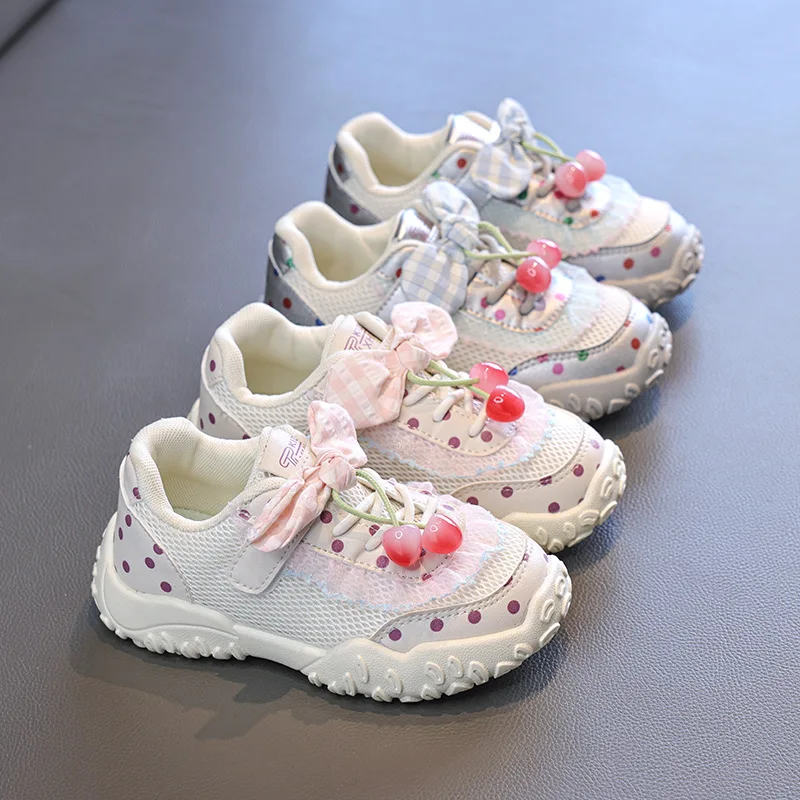 Girls' princess Shoes summer 2026 new children's Baotou foreign pearl single mesh shoes for children mesh sneakers