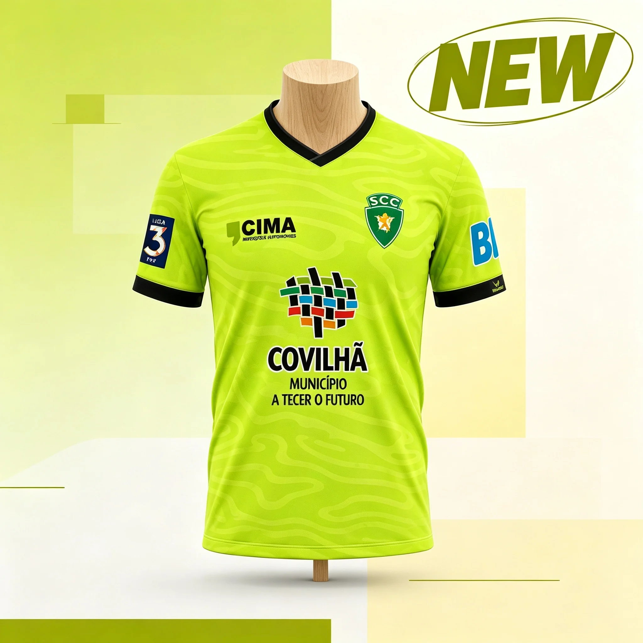 26 Portugal SCC Covilha Football Jersey Soccer Shirt Short Sleeve Adult Fan Version Match Training Sport Uniform Family Kids Tee