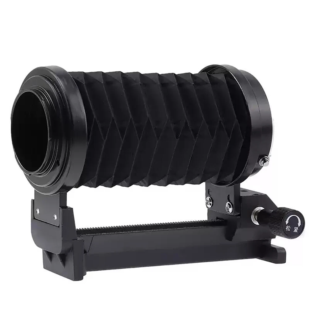 FOTGA Lensa Bellow Ekstensi Makro dengan Slider Rel Tunggal untuk Kamera Mirrorless Sony E-mount NEX-7 A9 II A7S A7 Mark IV